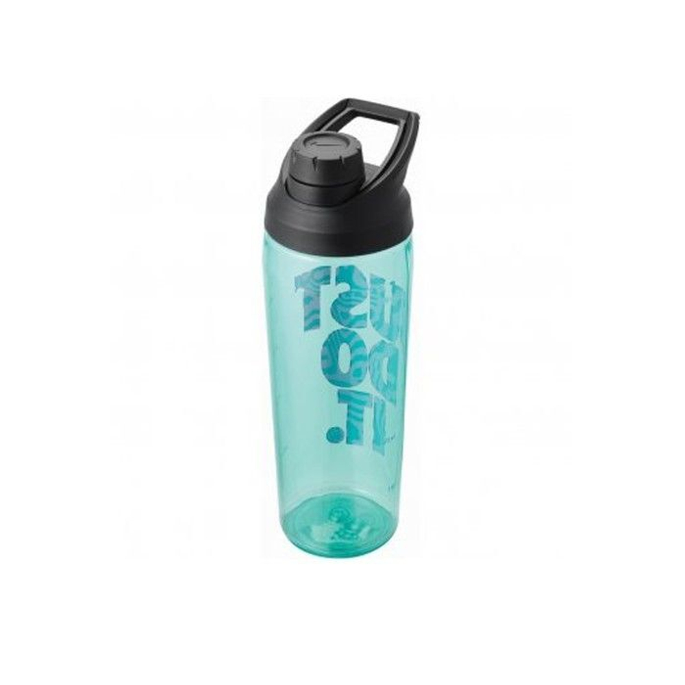 Спортивная бутылка для воды Nike Tr Hypercharge Chug Bottle 24 Oz,бирюзовый, 710 мл