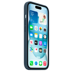 Силиконовый чехол с поддержкой MagSafe Apple Silicone Case для iPhone 15 Plus, Storm Blue (Штормовое небо)