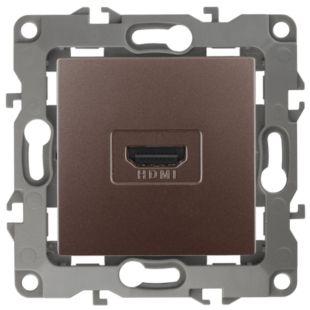 Розетка ЭРА Серия 12 12-3114-13 HDMI IP20 бронза | Эра 12