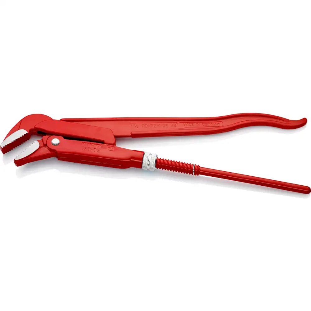 Клещи трубные угловые 45° с красным порошковым покрытием 430 мм Knipex 83 20 015