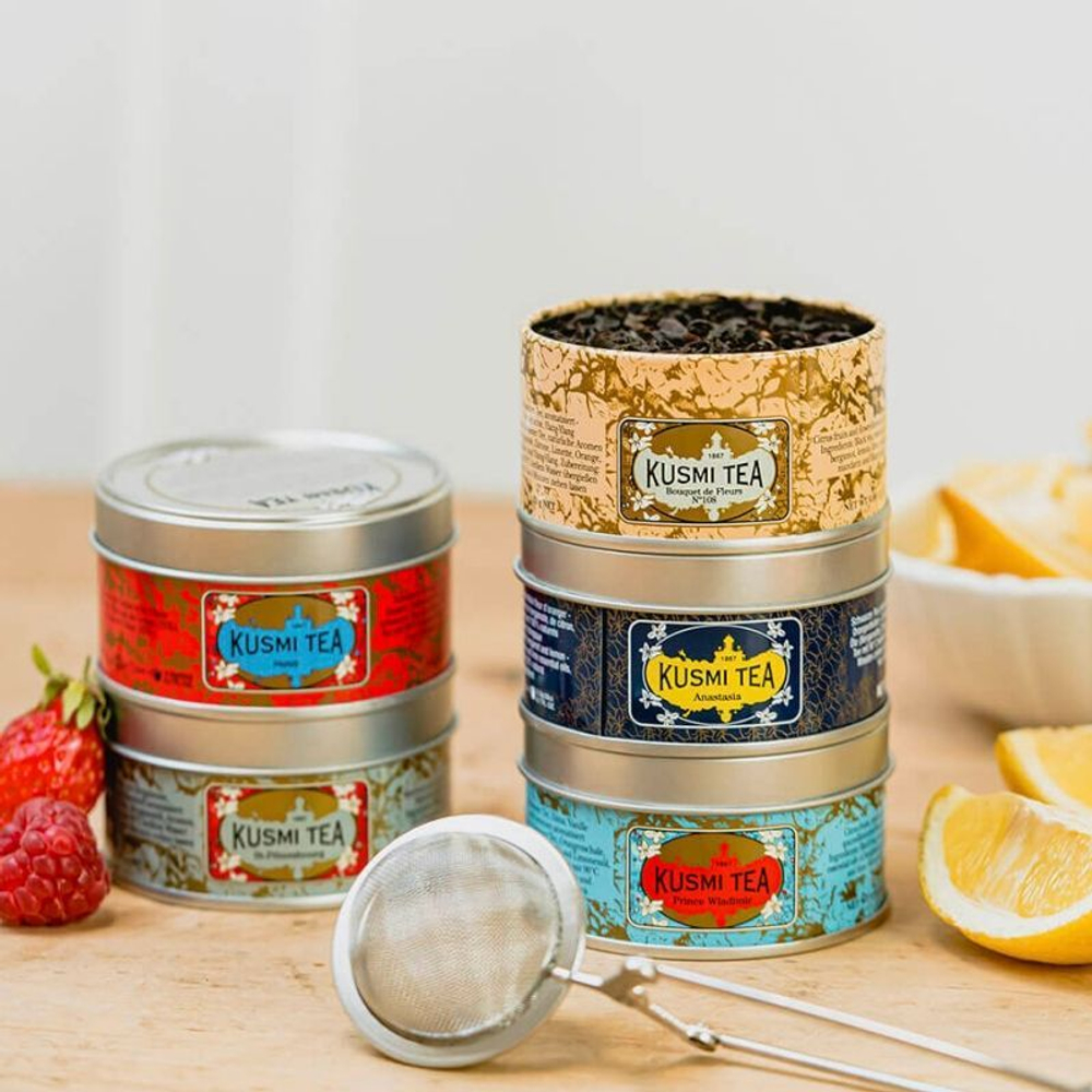Чай черный ассорти Kusmi Originals с добавками 5 миниатюр по 20 г (из Финляндии)