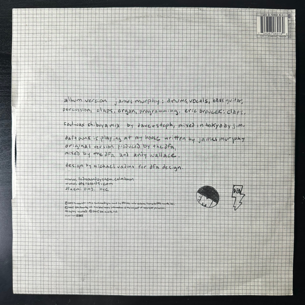 LCD Soundsystem ‎– Daft Punk Is Playing At My House (Англия 2005г.) 12", 45 RPM