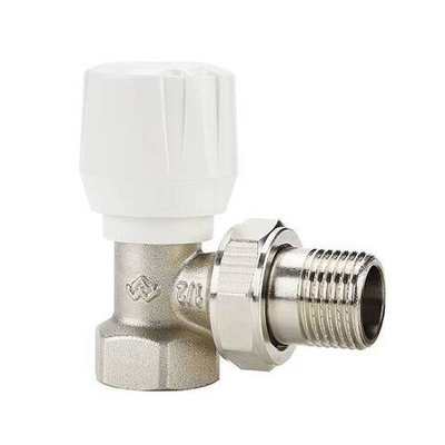 Вентиль ручной регулировки угловой Varmega VM100 - 1/2" (ВР/НР-американка, PN10, Tmax 110°C)