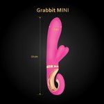 Gvibe Grabbit Mini - Уменьшенный вибратор для клитора и точки G с тремя моторами, 19х3.5 см