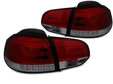 Задние фонари для Volkswagen Golf VI (08-12) LED красные темные