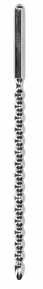 Серебристый стимулятор уретры из металла Urethral Sounding Metal Stick - 9 см.