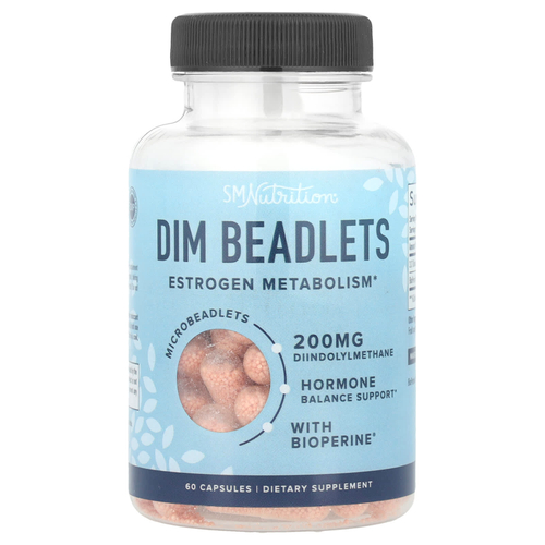 SMNutrition, DIM бусинки с BioPerine®, 60 капсул