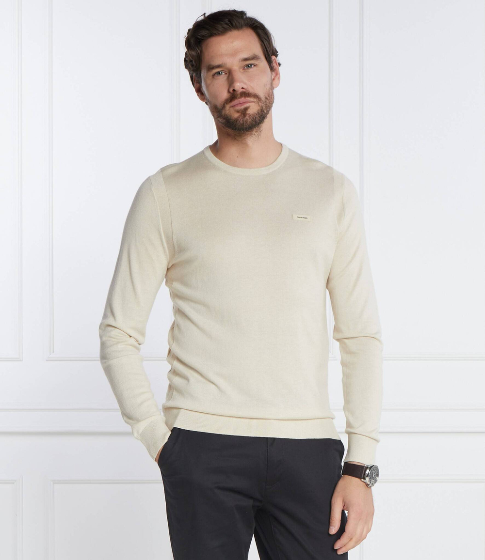 Свитер SILK BLEND CN Calvin Klein - песочный(K10K112534)