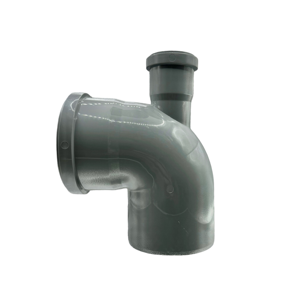 Отвод канализационный TEBO универсальный с выходом (вверх) Ø110/50x90°