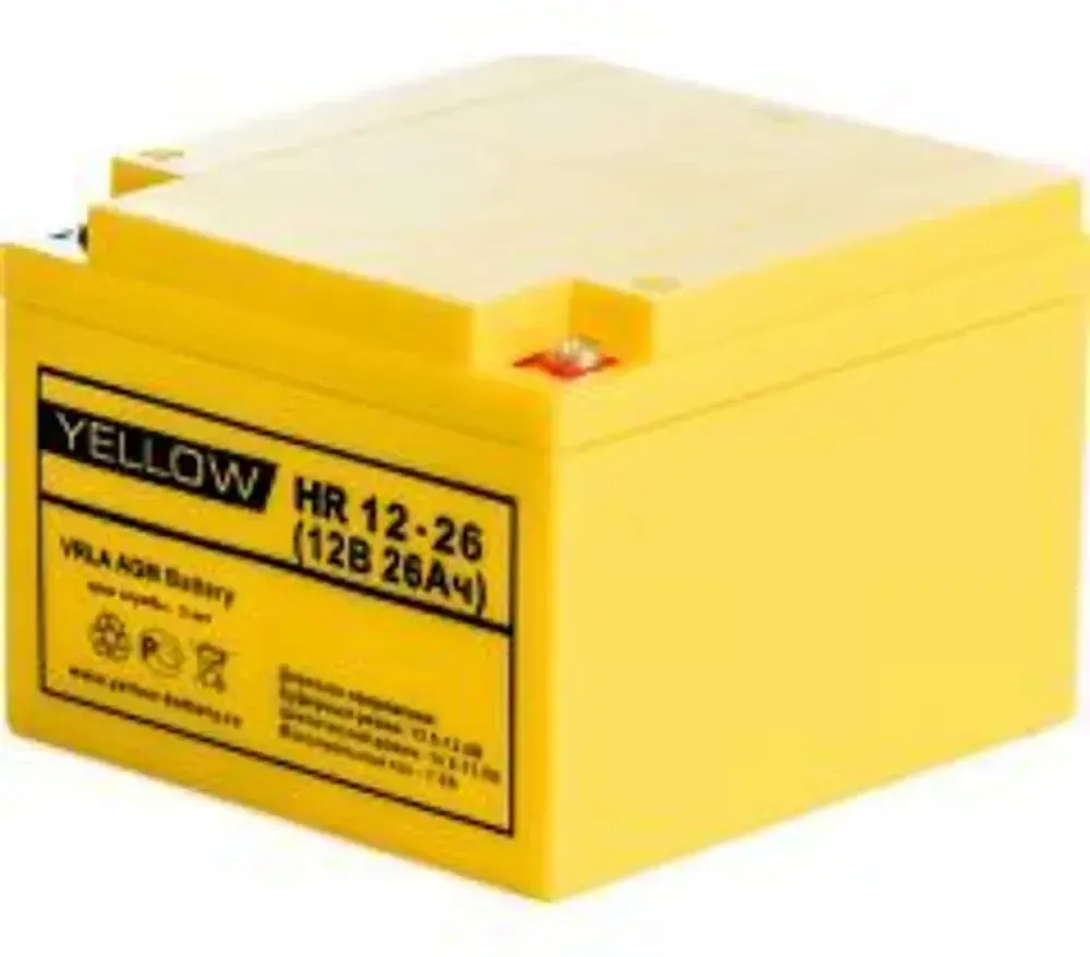 Аккумулятор YELLOW HR 12-26M | 26 Ач | 12В AGM