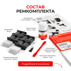 Ремкомплект ограничителей дверей Nissan SKYLINE CROSSOVER (XII) 50# (4 двери, тип 25) 2009-2016