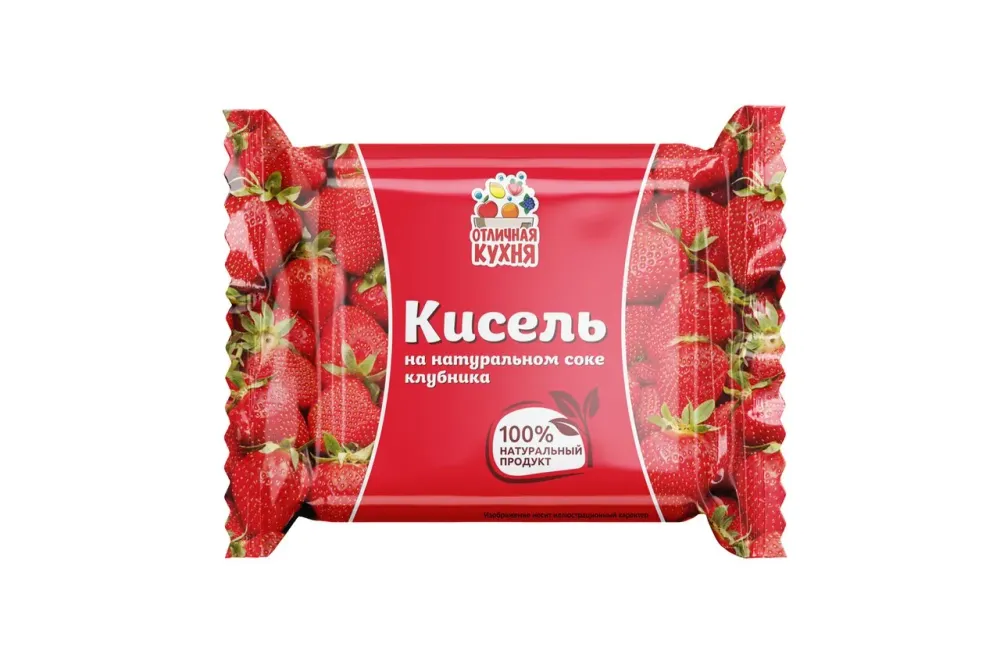 Кисель Отличная Кухня брикет 200г ТУ Клубника