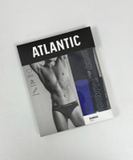 Мужские трусы слипы спорт Atlantic, 2 шт. в уп., бамбук, темно-синие + фиолетовые, 2MP-1565