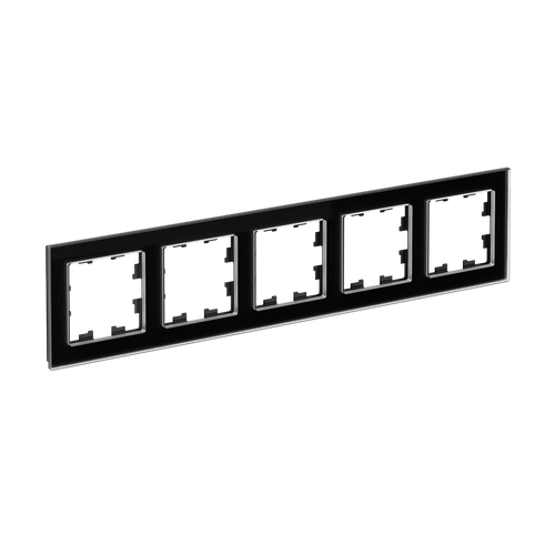Systeme Electric AtlasDesign Nature Стекло Черный Рамка 5-ая, универсальная