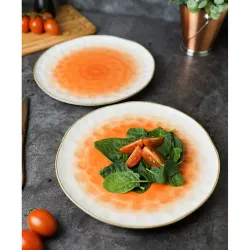 Тарелка d 27 см оранжевая фарфор "The Sun Eco" P.L. Proff Cuisine [4]