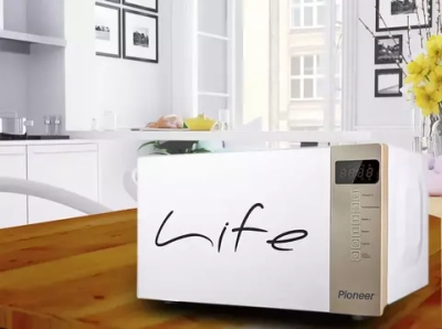 Дизайнерская микроволновая печь Pioneer с защитой от электромагнитного излучения