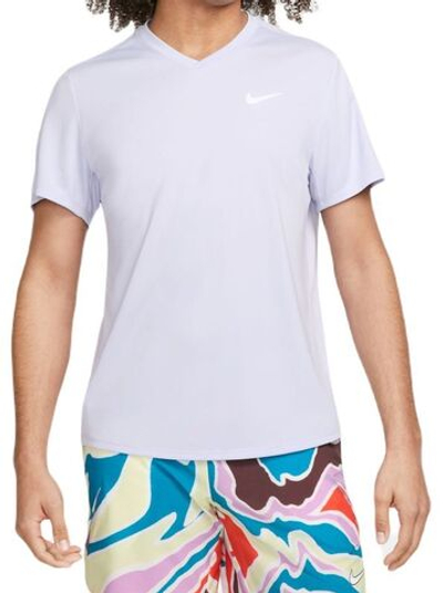 Мужская теннисная футболка Nike Court Dri-Fit Victory - oxygen purple/white