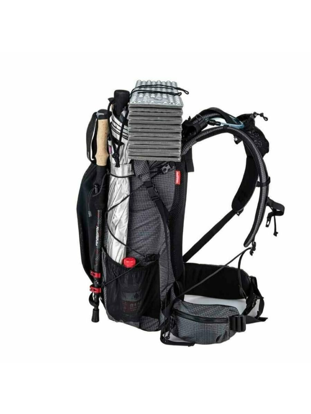 Рюкзак Naturehike NH20BB113 40-45 л походный черный, 6927595765401