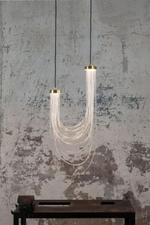 Pendant design lamp Double Cascade by Morghen Studio