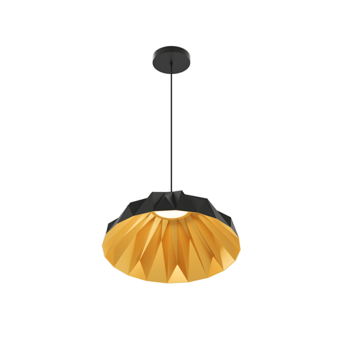 Подвесной светодиодный светильник Denkirs Origami DK6655-BK+SG