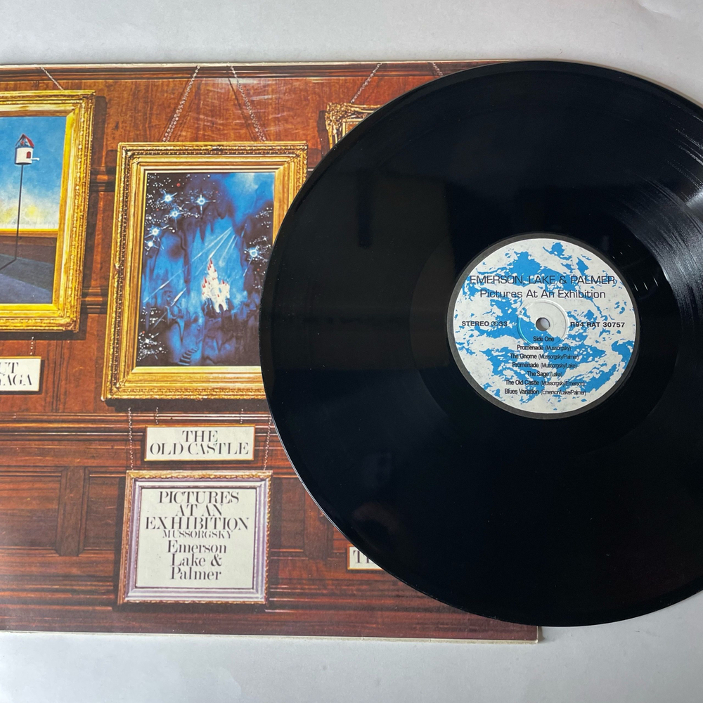 Винтажная виниловая пластинка LP Emerson, Lake and Palmer, Pictures At An Exhibition Картинки С Выставки (Россия 1994)