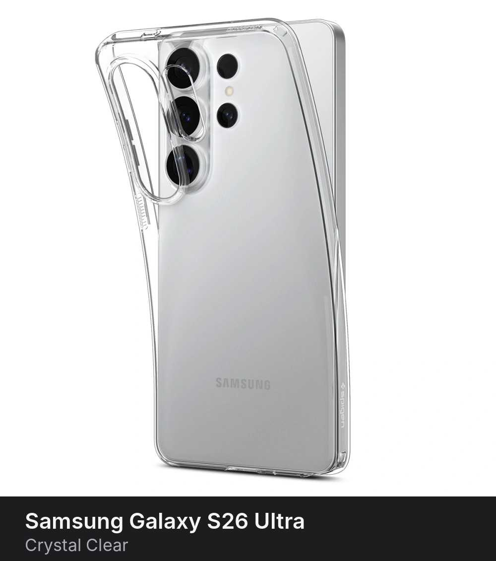 Чехол Spigen Liquid Crystal для Samsung Galaxy S26 Ultra Crystal Clear