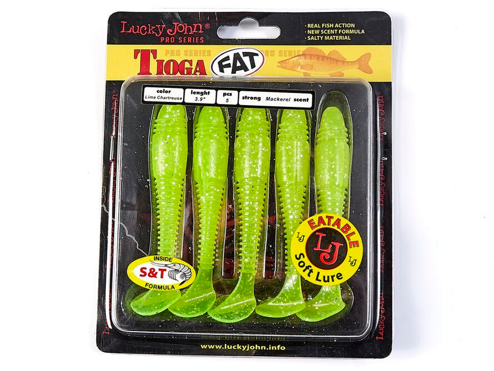 Виброхвосты съедобные LJ Pro Series TIOGA FAT 3.9in (10 см), цв. 071, 5 шт.
