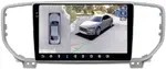 Магнитола для KIA Sportage 4 2018-2021 - FarCar BX1143M-360 монитор 9.5" 2K QLED на Android 13, Быстрая, CarPlay, 4G SIM-слот, 4 камеры в комплекте
