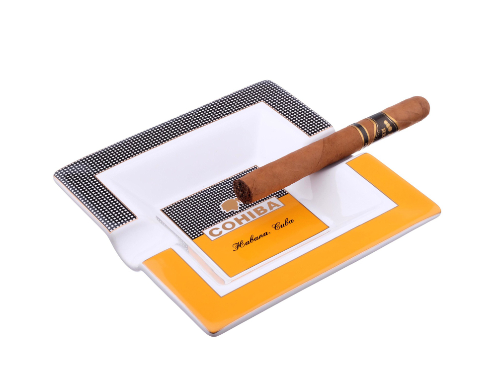Пепельница Tom River на 2 сигары, керамика, Cohiba
