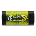 Мешки для мусора ПНД 30л (48*57,5*5,6мкм)Ромашка (30шт/рул) черные