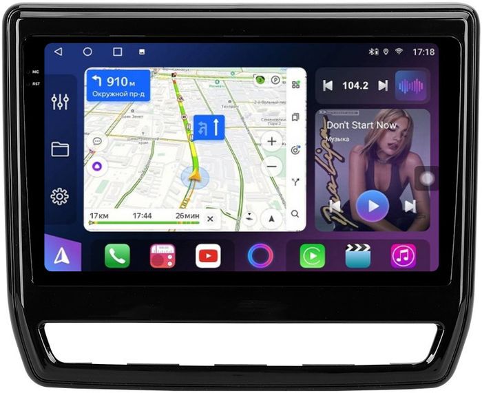 Магнитола для Mitsubishi ASX 2020+ (ШГУ 8", рамка тип 2) - FarCar BM9-2K-7264R9 монитор 9.5" 2K QLED на Android 14, Быстрая, CarPlay, 4G SIM-слот