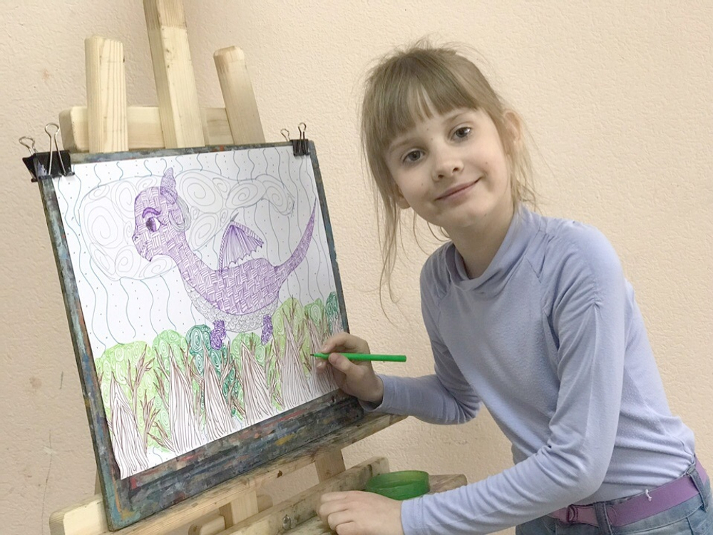 Курс: Рисование, Лепка и Аппликация для детей 5,5-10 лет
