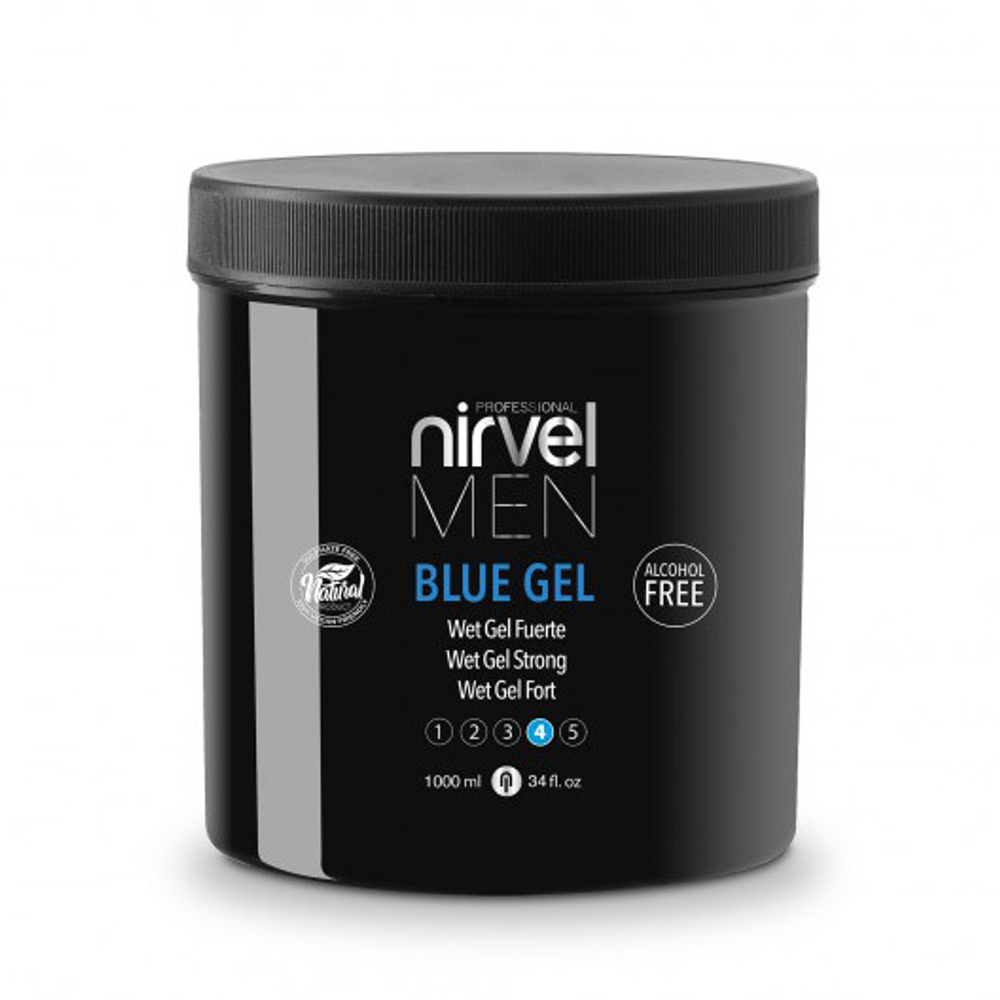 Гель для укладки волос сильной фиксации Nirvel Blue Gel 1000мл
