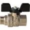 Кран шаровый STOUT Н-В 1/2" бабочка полнопроходной new 39411