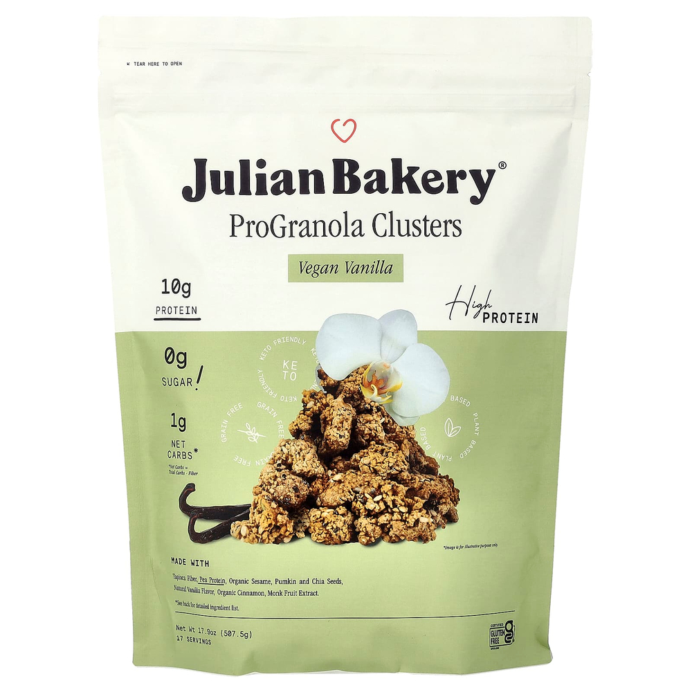 Julian Bakery, ProGranola, со вкусом веганской ванили, 507,5 г (17,9 унции)