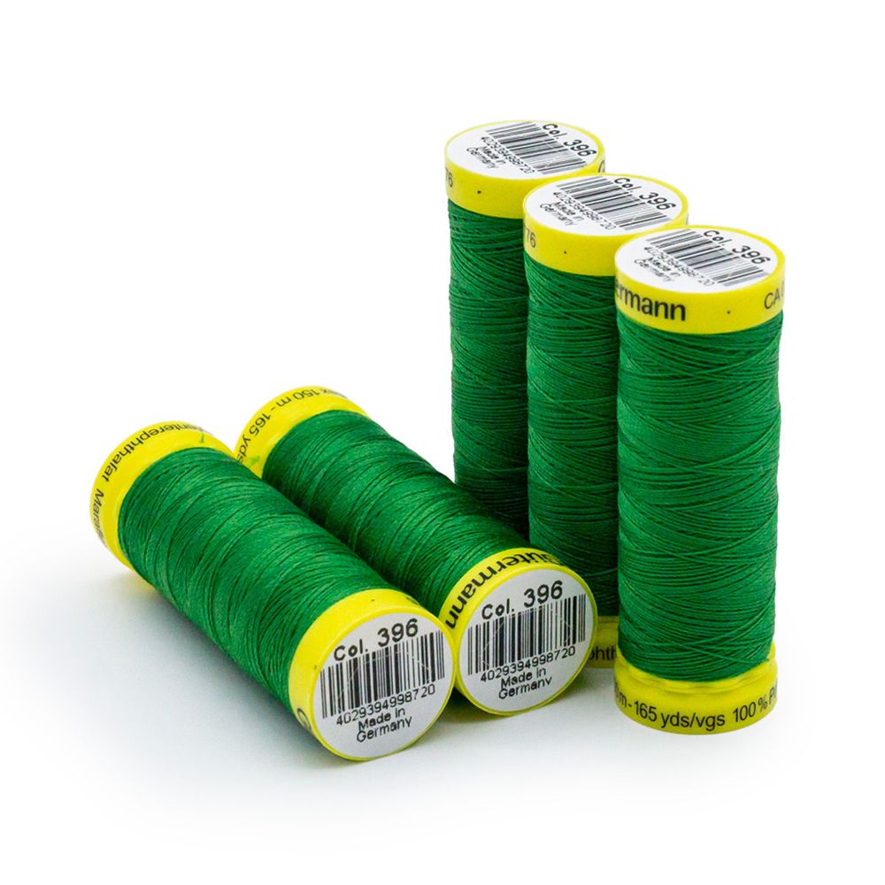 Нитки для трикотажа Gutermann Maraflex 120 (150 метров), 5 кат. | 396 ярко-зеленый