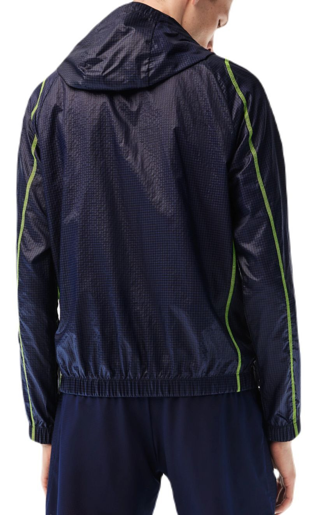 Мужская теннисная кофта Lacoste SPORT Roland Garros Edition After-Match Jacket - navy blue/yellow