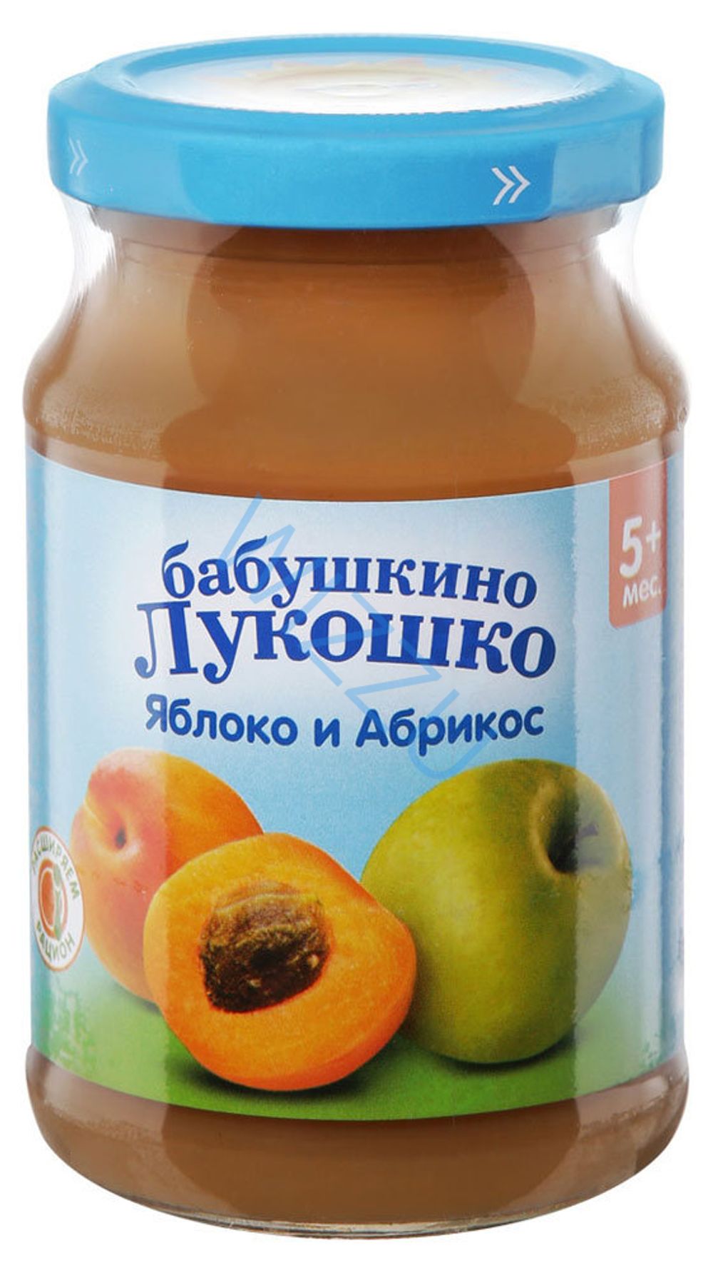 Пюре фруктовое Бабушкино Лукошко из яблок и абрикосов, 190 г