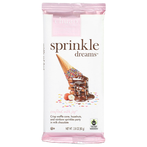 Chuao Chocolatier, молочный шоколад, Sprinkle Dreams™, 80 г (2,8 унции)