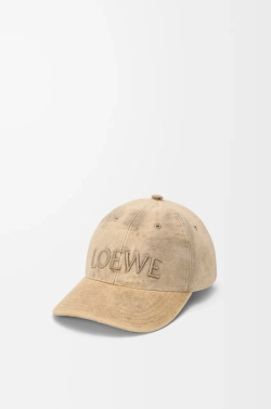 Loewe Кепка из джинсовой ткани, бежевый