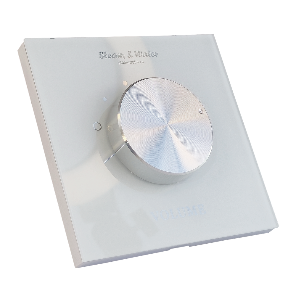 Настенный регулятор громкости звука настенный Steam&water SOUND CONTROL White 50 (Цвет черный, 5 уровней громкости, 4-8 Ом, 30W)