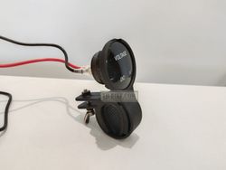 Voltmeter with handlebar mount