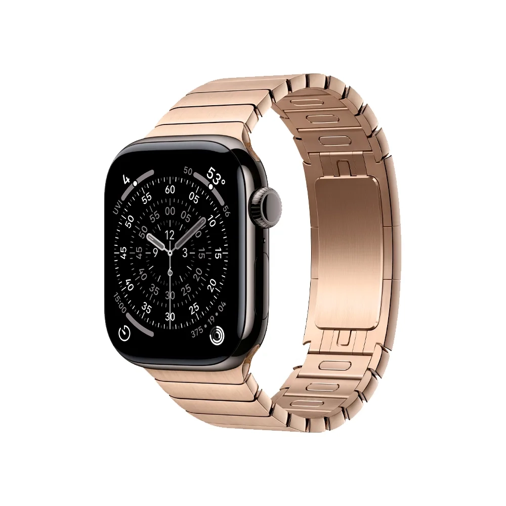 Умные часы Apple Watch Series 11 GPS + Cellular, 42mm, Slate Titanium Case with Gold Link Bracelet