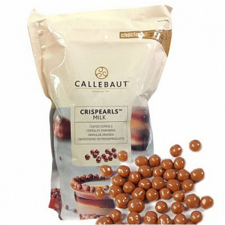 Шоколадные жемчужины Crispearls молочные, Callebaut, 50 гр
