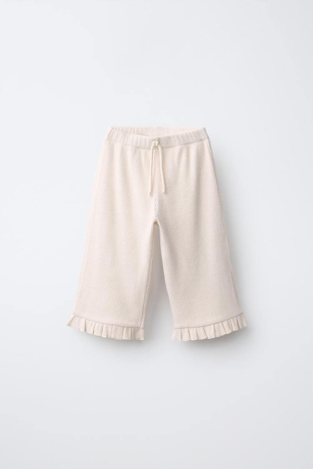 ZARA БРЮКИ-КЮЛОТЫ SOFT TOUCH, ЭКРЮ МЕЛАНЖ