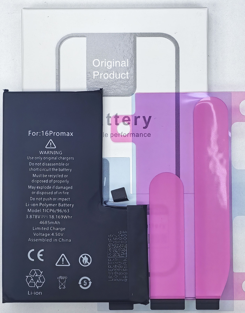 АКБ Батарея Аккумулятор iPhone 16 Pro Max Orig IC 100% Capacity