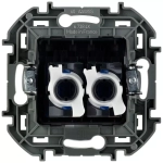INSPIRIA Розетка 2хRJ45 6 UTP антрацит 673843