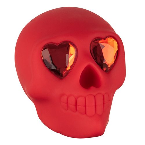 Красный вибромассажер в форме черепа California Exotic Novelties Bone Head Handheld Massager SE-4410-06-3