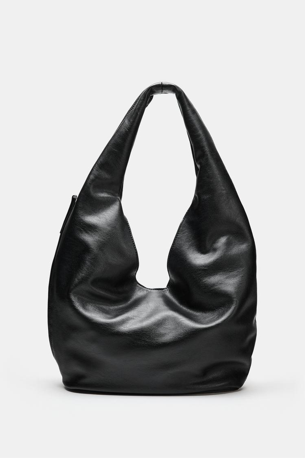 ZARA БОЛЬШАЯ СУМКА НА ПЛЕЧО, ЧЕРНЫЙ