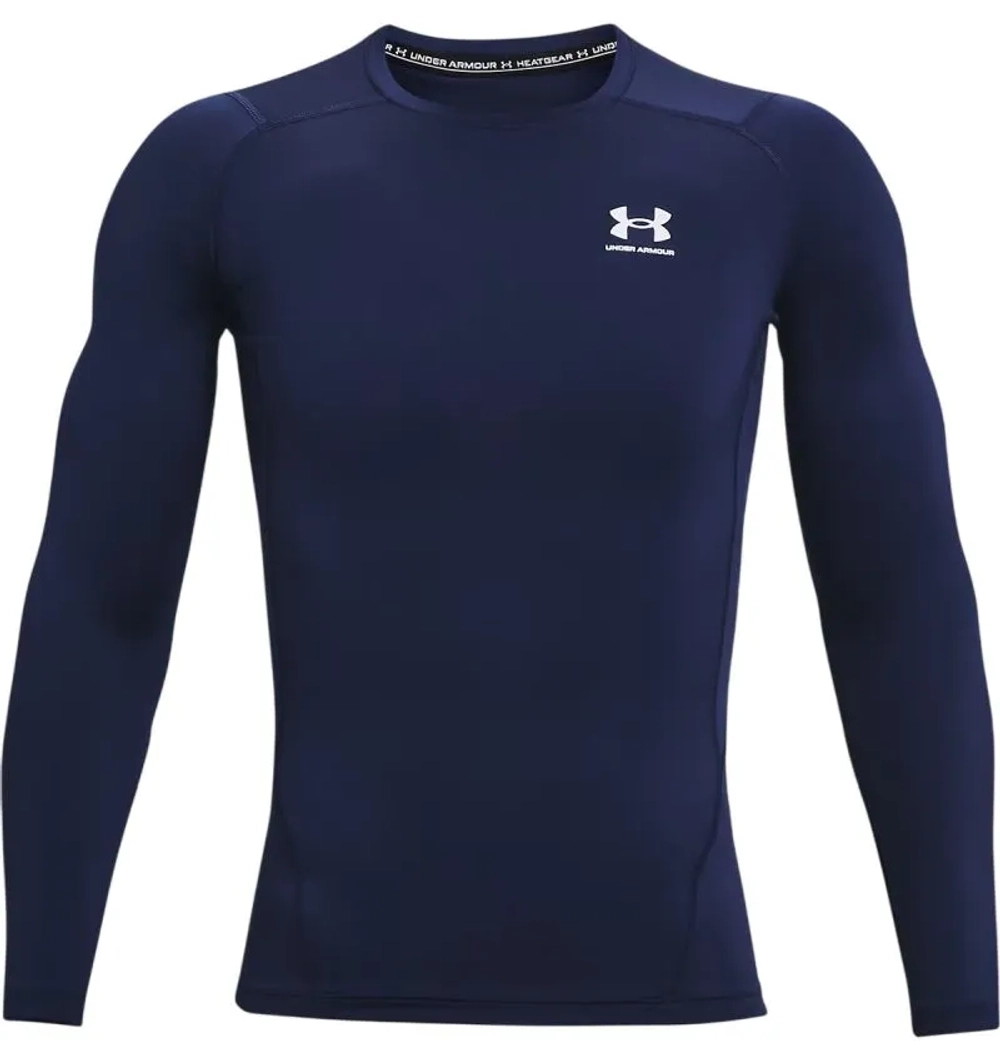 Компрессионная одежда Under Armour HeatGear Armour Comp Long Sleeve - midnight navy/white